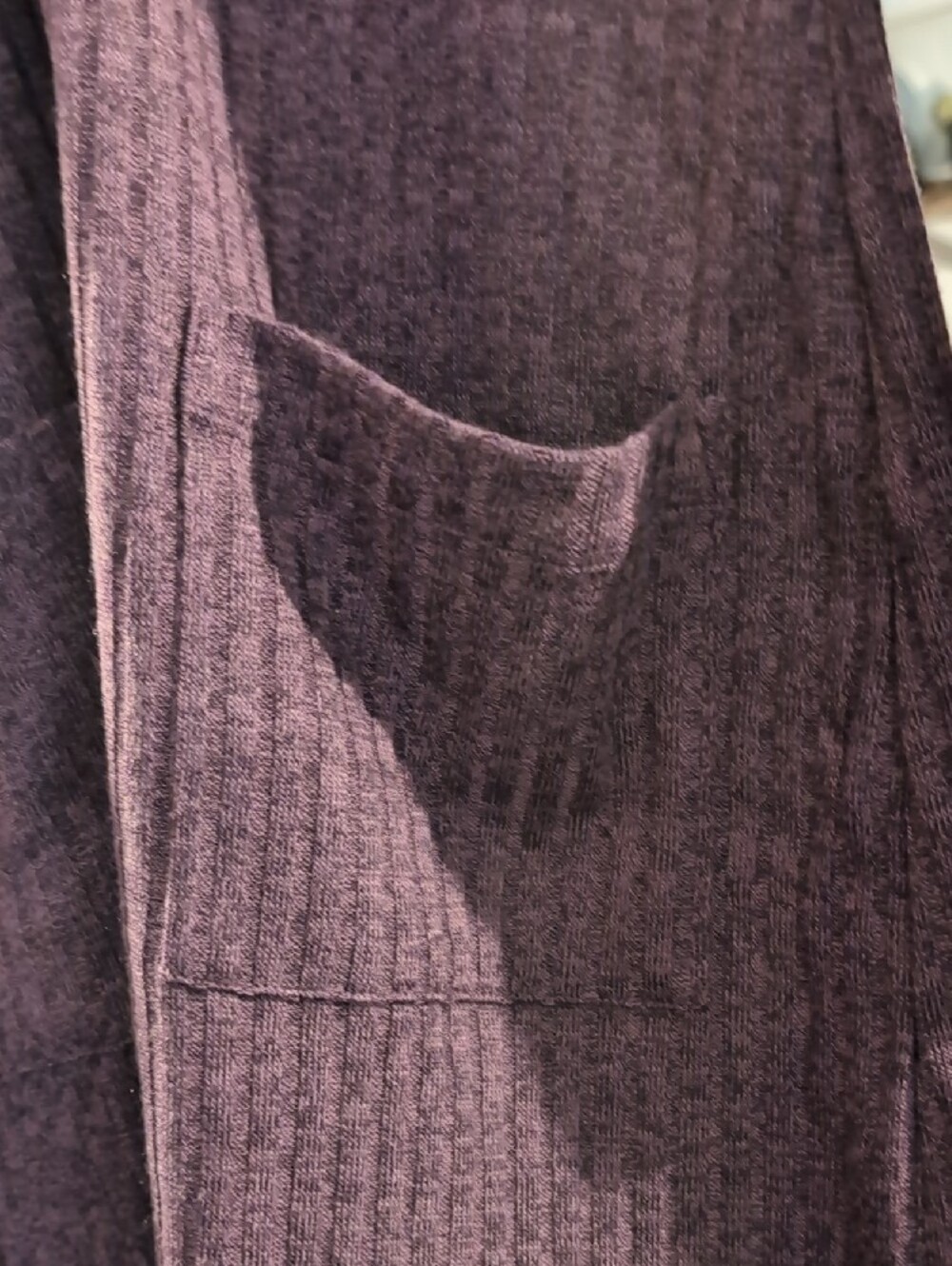 Onia Plum Ribbed Button-Front Duster - Picture 6 of 9